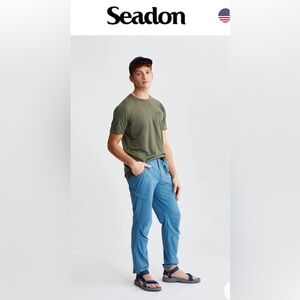 men’s Seadon Helios light blue hiking climbing pants size M